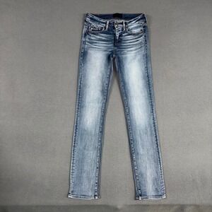 Buckle Black Jeans Womens 25x32 Blue Fit No. 53 Straight Stretch Denim Preppy